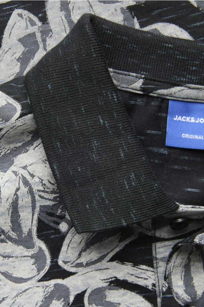 JORSPLIT AOP POLO SS 12272985 Black/AOP